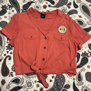 Jurassic Park Woman Inherits the Earth crop top